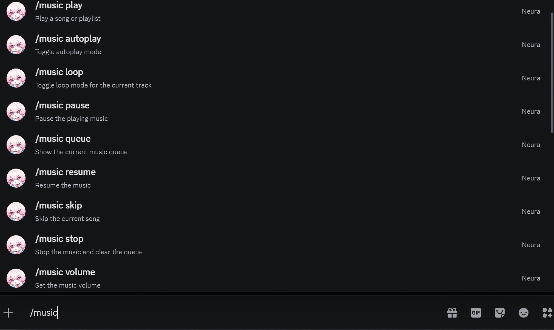 Slash Commands